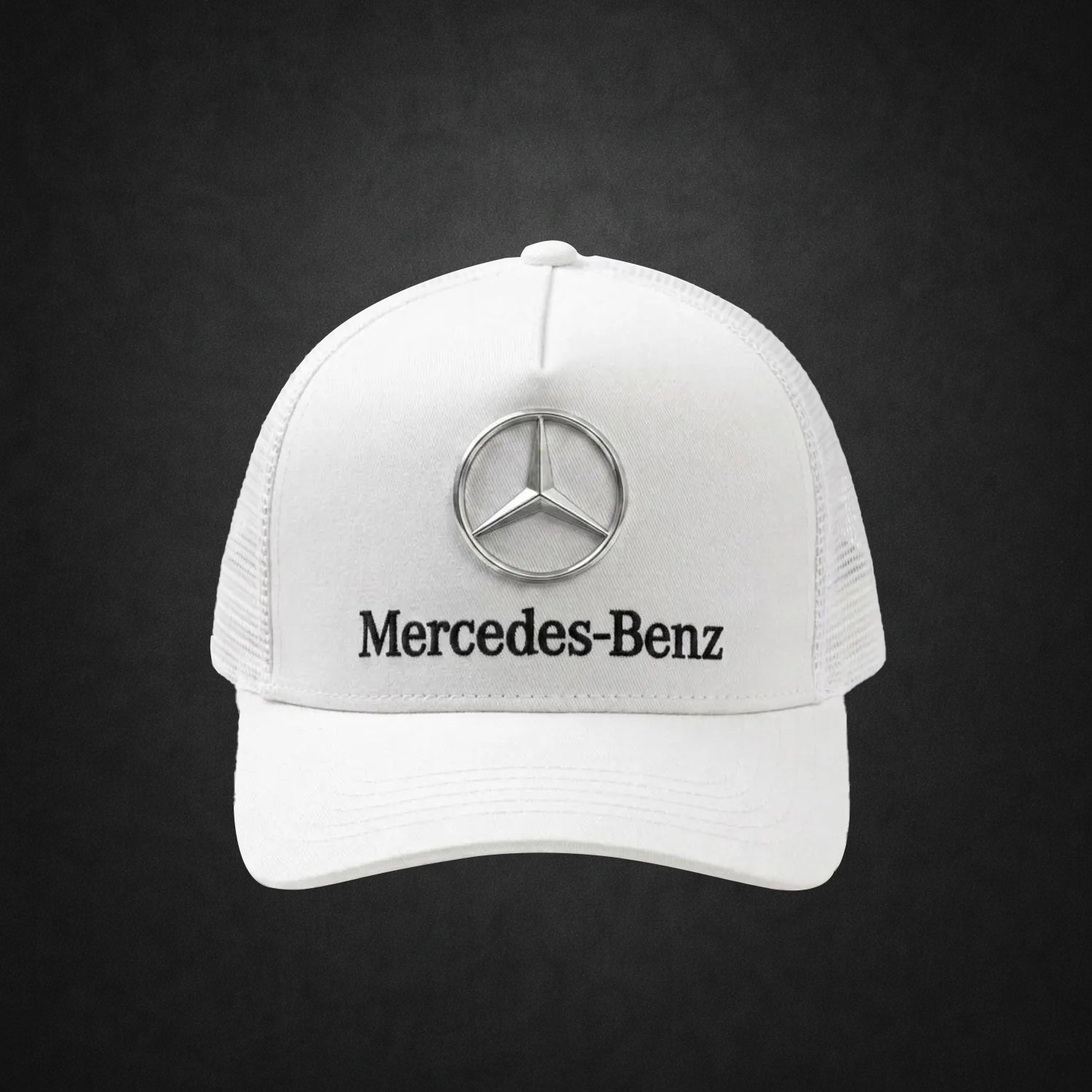 Mercedes-Benz White Trucker Hat – Racing Culture Mesh Snapback Cap