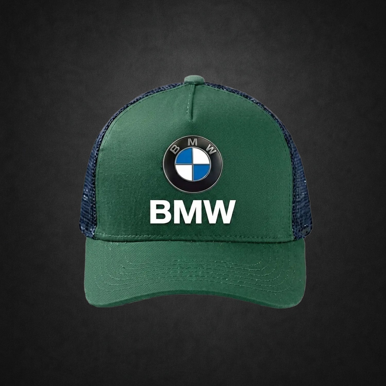 Handmade Unisex BMW Racing Trucker Hat
