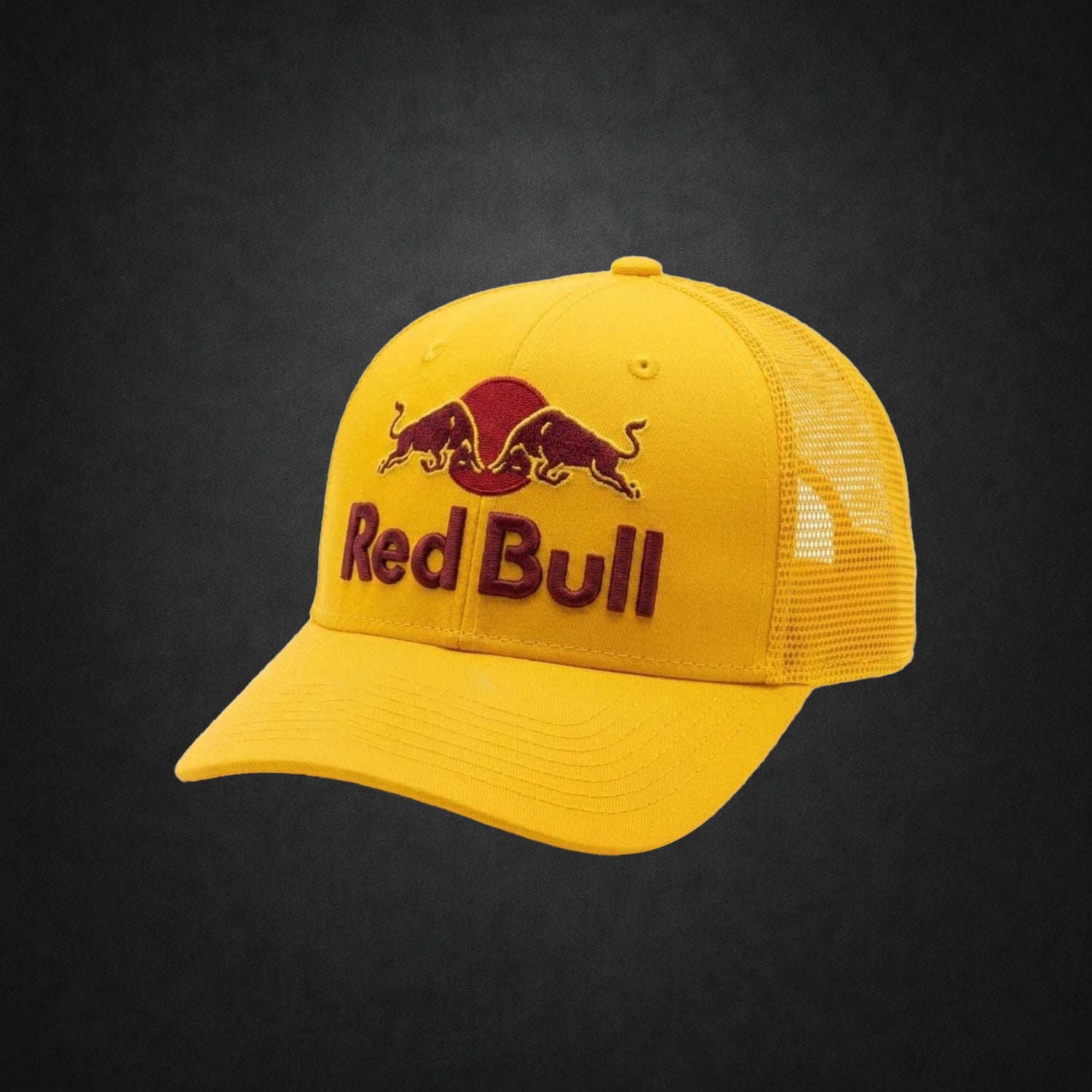 Yellow Red Bull Racing Trucker Cap
