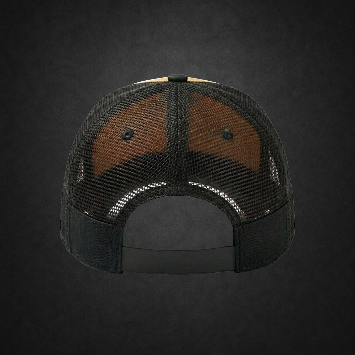 Handmade Trucker Hat – Black & White Motorsport Racing Mesh Snapback Cap