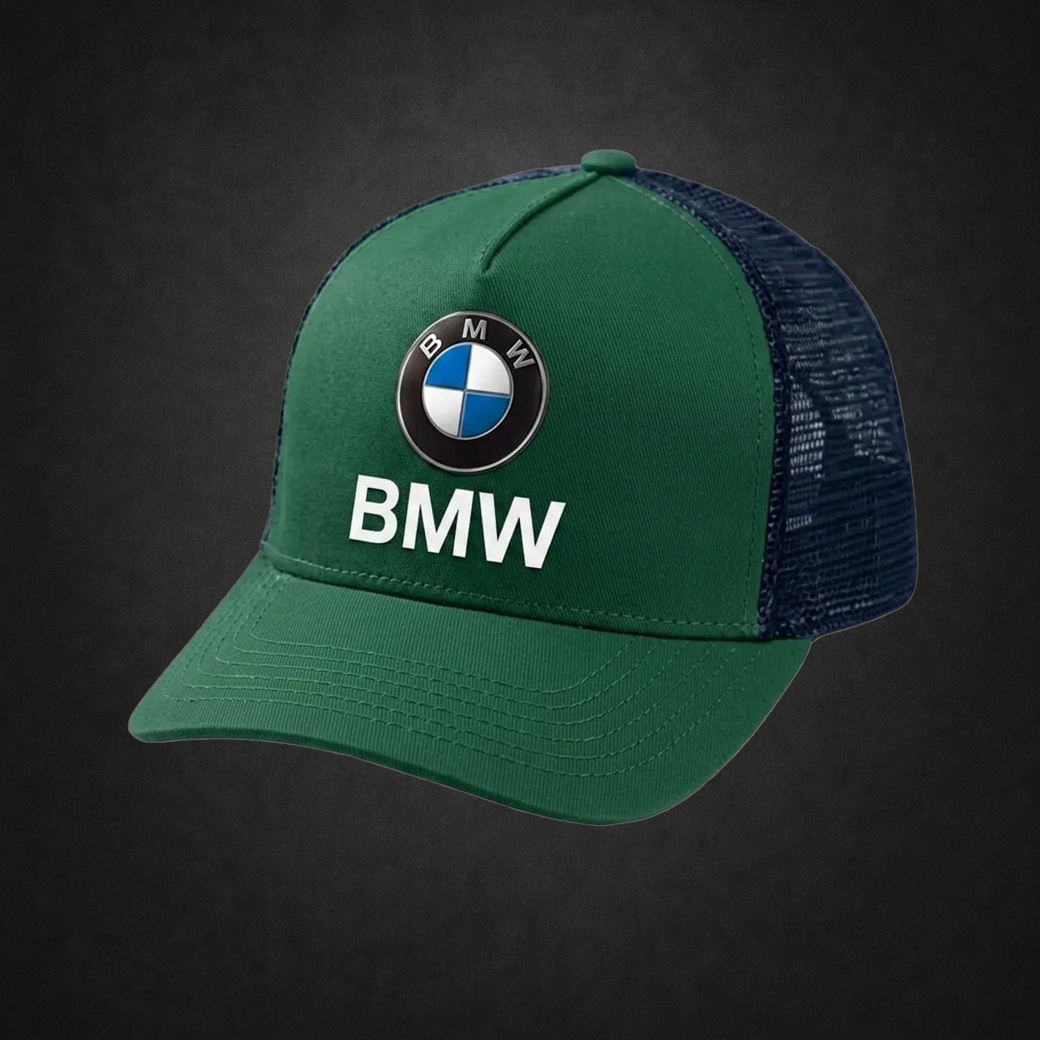 Handmade Unisex BMW Racing Trucker Hat