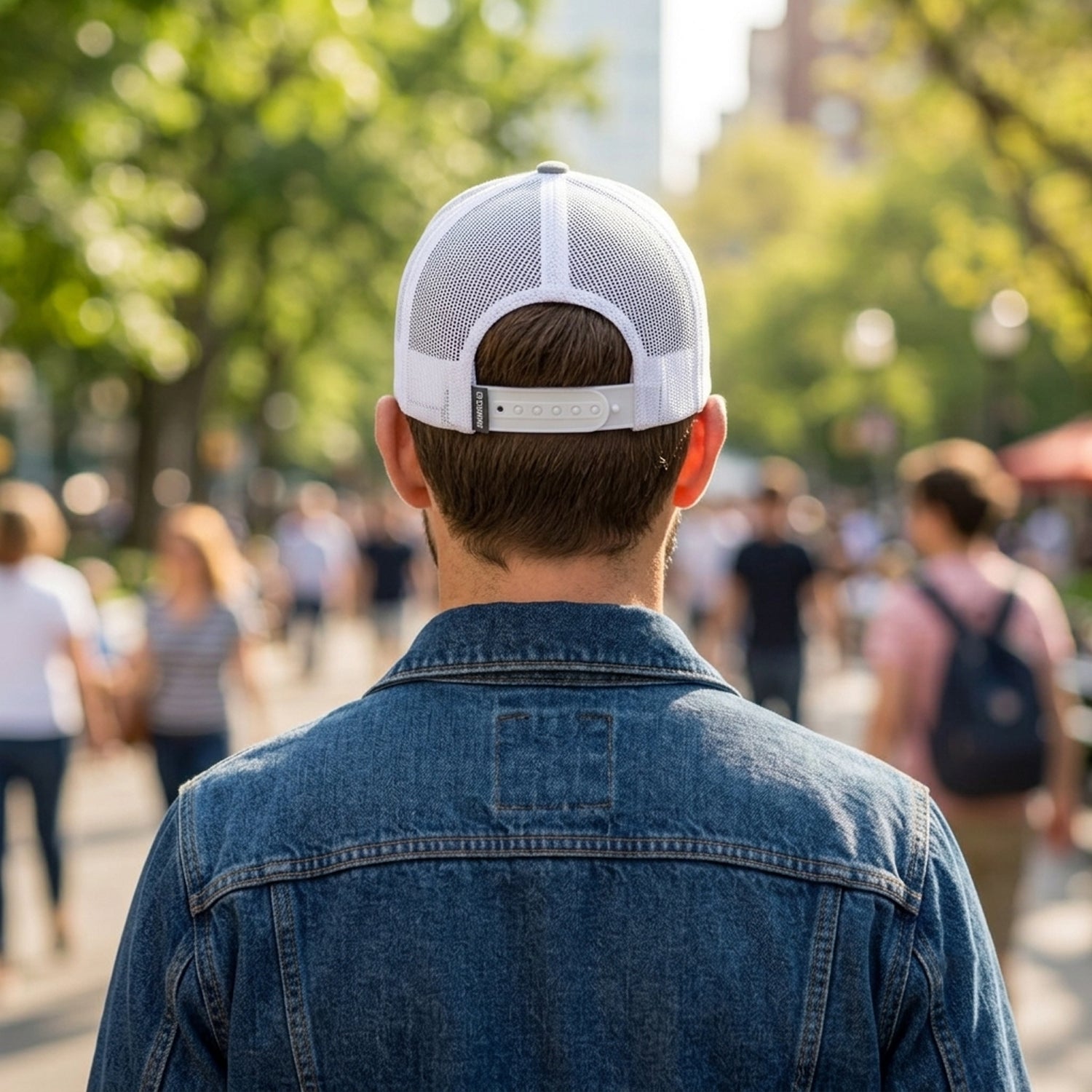 Custom Trucker Cap – Gray & White Mesh Snapback Hat | Kepi Caps